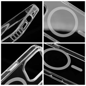 Etui na iPhone 12 PRO MAX Drop Glue Colorful Ring Mag Cover zgodne z MagSafe szare