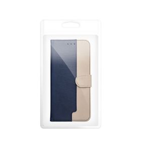 Etui z klapką na Samsung A17 Split Book granatowo-kremowe
