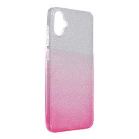 Etui na Samsung A05 Shining transparentne różowe