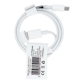 Kabel USB C do Micro USB QC3.0 2,4A 18W C972 1 m biały