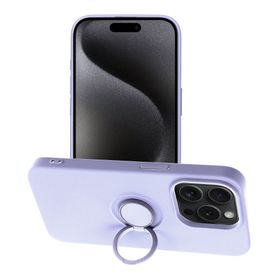 Etui na iPhone 15 PRO Silicone Ring fioletowe