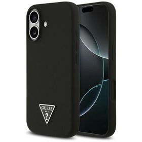 GUESS futerał do IPHONE 17 kompatybilny z MagSafe GUHMP17SSCTRLMK (Silicone W/ Triangle Logo) czarny