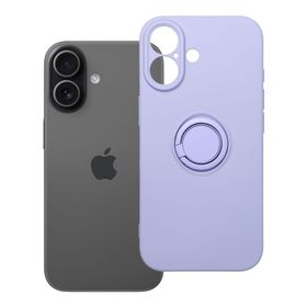 Etui na iPhone 17 Silicone Ring fioletowe