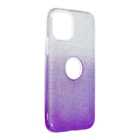 Etui na iPhone 11 PRO Shining transparentne fioletowe