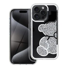 Etui na iPhone 14 PRO Teddy Bear srebrne