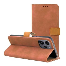 Etui z klapką na Xiaomi Redmi 12 4G / 12 5G Tender Book brązowe