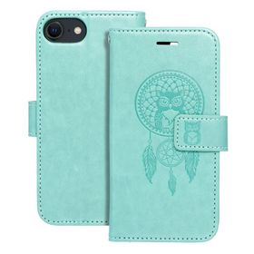 Etui z klapką na iPhone 7 / 8 / SE 2020 / SE 2022 Mezzo Book łapacz snów zielone