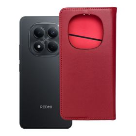 Etui z klapką na Xiaomi Redmi NOTE 15 5G Smart Pro Book skórzane bordowe