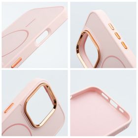 Etui na iPhone 13 MINI Frame Mag Cover zgodne z MagSafe pudrowy róż