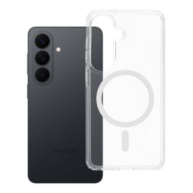 Etui na Samsung S26 Clear Mag Cover Elite (STR / NIEŻÓŁKNĄCY) zgodne z MagSafe transparentne