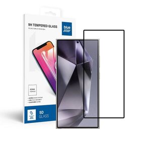 Szkło hartowane do Samsung Galaxy S25 ULTRA (full glue / case friendly / działający czytnik) Blue Star 5D czarne