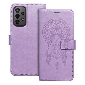 Etui z klapką na Samsung A23 5G Mezzo Book łapacz snów fioletowe