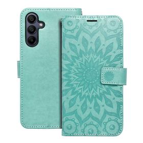 Etui z klapką na Samsung A15 4G / A15 5G Mezzo Book mandala zielone