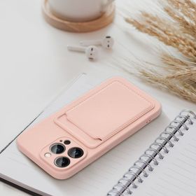 Etui na iPhone 16 PLUS Card Case różowe