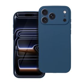 Etui na iPhone 17 Pro Max / 18 Pro Max (low camera edge) Soft ciemnoniebieskie