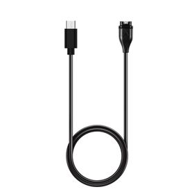 Kabel Typ C do ładowania smartwatcha GARMIN FENIX 5 / 5 Plus / 5S / 5X / 6 / 6S / 6X / 7 / VIVOACTIVE 3 itd. HD24 1 m czarny