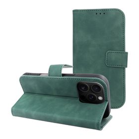 Etui z klapką na iPhone 16 PRO Tender Book zielone
