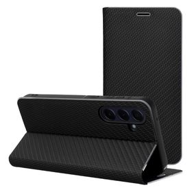 Etui z klapką na Xiaomi Redmi NOTE 15 PRO 4G Luna Book Carbon czarne