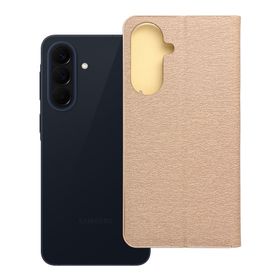Etui z klapką na Samsung A57 5G Luna Book Gold złote