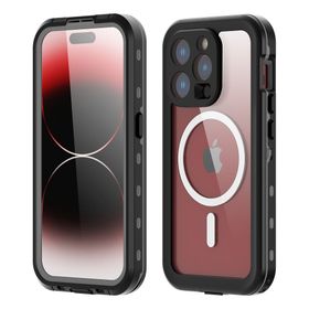 Etui na iPhone 15 PRO Shellbox Dot wodoodporne zgodne z MagSafe czarne