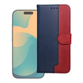 Etui z klapką na Motorola G57 POWER Split Book granatowo-czerwone