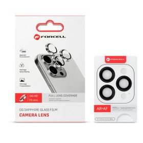 Szkło hartowane na aparat do iPhone 18 Pro / 18 Pro Max Forcell Premium srebrne 0INT