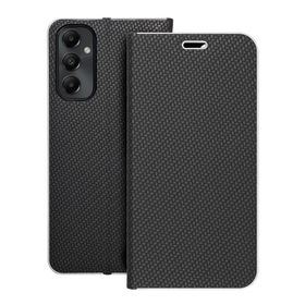 Etui z klapką na Samsung A05s Luna Book Carbon czarne