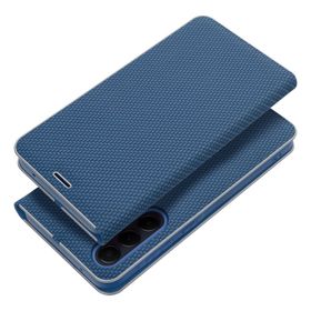 Etui z klapką na Samsung Xcover 7 Luna Book Carbon niebieskie