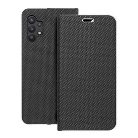 Etui z klapką na Samsung A32 5G Luna Book Carbon czarne