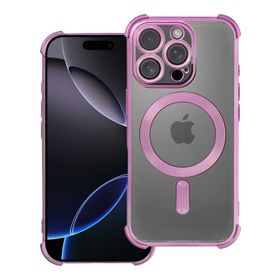 Etui na iPhone 16 PRO Antishock Electro zgodne z MagSafe purpurowe