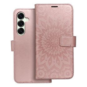 Etui z klapką na Samsung S25 PLUS Mezzo Book mandala złoto-różowe