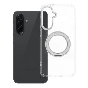 Etui na Samsung A36 Frame Circle Stand zgodne z MagSafe transparentne