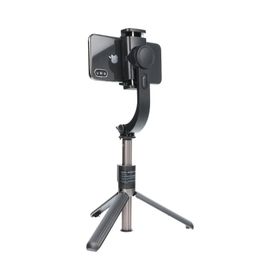 Uchwyt selfie z pilotem bezprzewodowym tripod ze stabilizatorem GIMBAL SSTR-L08 czarny