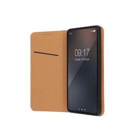 Etui z klapką na Xiaomi Redmi NOTE 15 5G Smart Pro Book skórzane brązowe