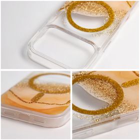 Etui na iPhone 17 Pro / 18 Pro (low camera edge) Golden zgodne z MagSafe złote