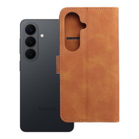 Etui z klapką na Samsung S26 Tender Book brązowe