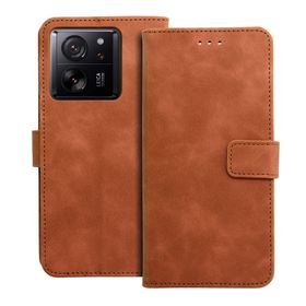 Etui z klapką na Xiaomi 13T Tender Book brązowe