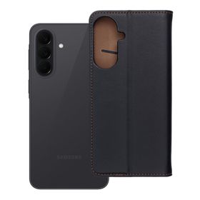 Etui z klapką na Samsung A37 5G Smart Pro Book skórzane czarne