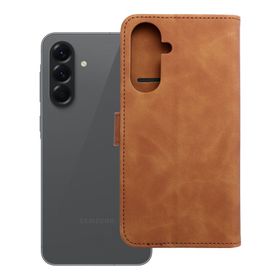 Etui z klapką na Samsung A56 5G Tender Book brązowe