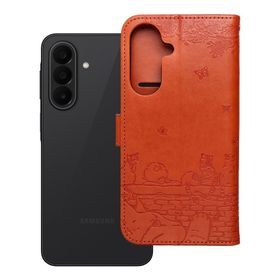 Etui z klapką na Samsung A27 Mezzo Book koty brązowe