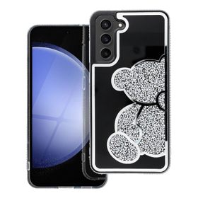 Etui na Samsung A07 / A08 Teddy Bear srebrne