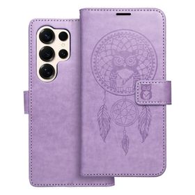 Etui z klapką na Samsung S25 ULTRA Mezzo Book łapacz snów fioletowe
