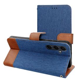 Etui z klapką na Samsung S25 FE Jeans Book niebieskie