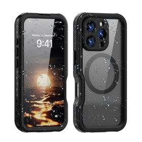 Etui na iPhone 16 PRO Shellbox GT wodoodporne zgodne z MagSafe czarne
