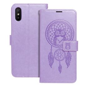 Etui z klapką na Xiaomi Redmi 9AT / Redmi 9A Mezzo Book łapacz snów fioletowe