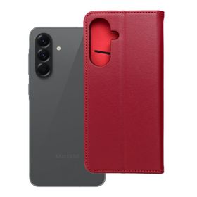 Etui z klapką na Samsung A56 5G Smart Pro Book skórzane bordowe