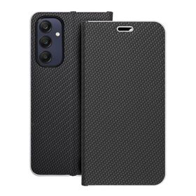 Etui z klapką na Samsung A25 5G Luna Book Carbon czarne