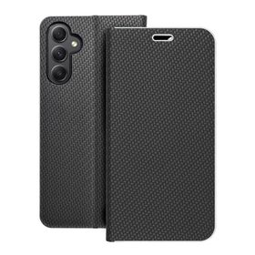 Etui z klapką na Samsung A34 5G Luna Book Carbon czarne