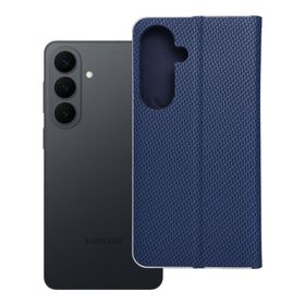 Etui z klapką na Samsung S26 PLUS Luna Book Carbon niebieskie