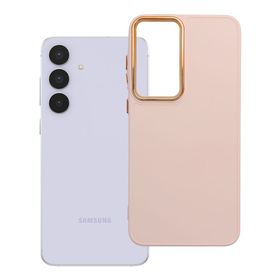 Etui na Samsung S25 FE Frame pudrowy róż